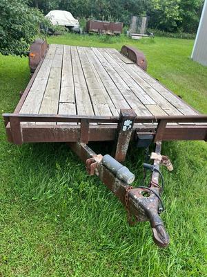 Sale Photo Thumbnail #21: Heavy duty car trailer has Title.
20’ x 7’ car trailer