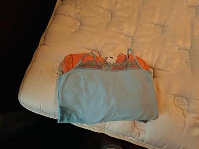WOMENS PETITE SMALL SPAGHETTI STRAP SHIRTS AND CASUAL TOPS