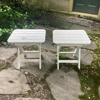 O948 Pair of Polywood Folding End tables