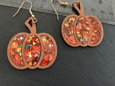Super Cute Reversible Pumpkin Earrings