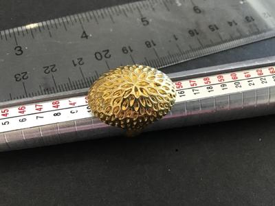 Chunky Gold atone Statement Ring