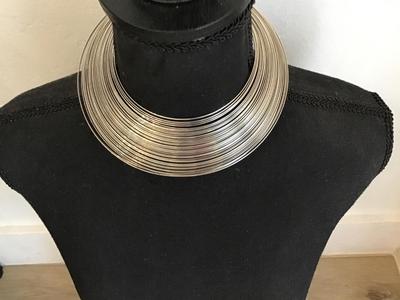 Silver Tone Collar Necklace
