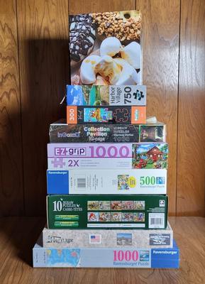 LOT 63L: Assorted Collection of Various Sized Puzzles and Themes