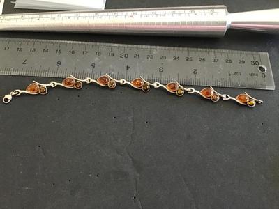 Sale Photo Thumbnail #196: Tested. Clasp is magnetic. Bracelet  tested Sterling