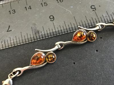 Sale Photo Thumbnail #197: Tested. Clasp is magnetic. Bracelet  tested Sterling