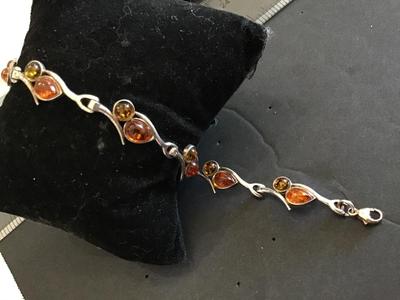 Sale Photo Thumbnail #198: Tested. Clasp is magnetic. Bracelet  tested Sterling