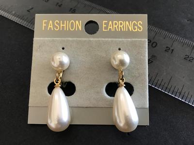 Vintage Earrings. New on Card