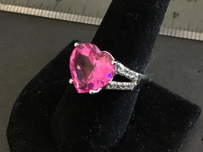 Pink Heart Fashion Ring