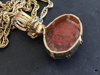 Vintage Semi Precious Statement Necklace