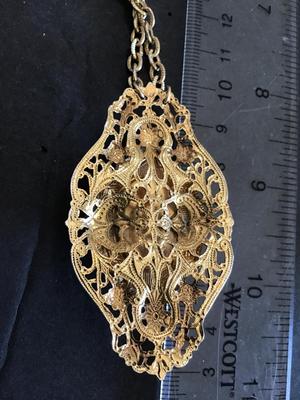 Vintage Victorian Style Necklace Filagree. Beatiful