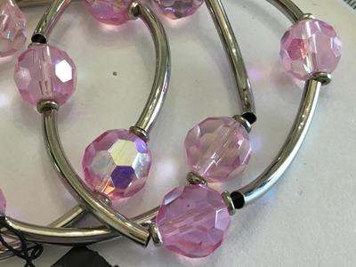 Pink Glass 3 pc set Cookie Lee