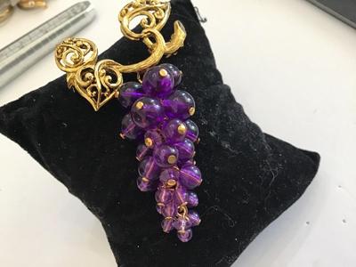 DS Avon Grape Brooch