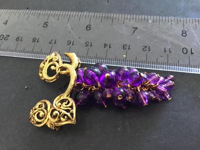 DS Avon Grape Brooch