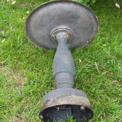 LOT 71: Metal Birdbath and Various Resin Forest Animals