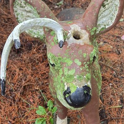LOT 72: Two Cement Deer Lawn Decor
