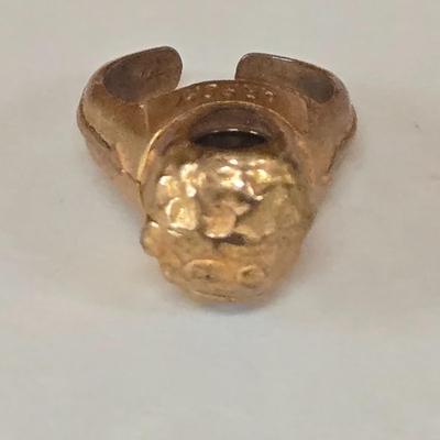 LOT 73P: Vintage Robbins Co. Saddle Ring, Toka Straight Arrow Ring, Straight Arrow Golden Nugget Cave Ring, and Straight Arrow Ring