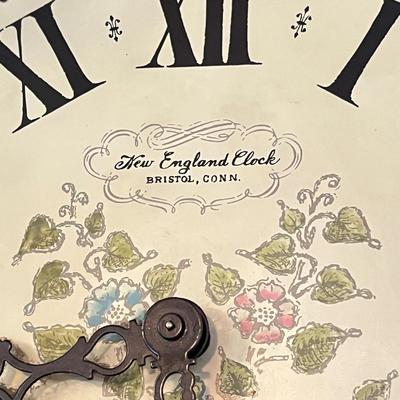 LOT 87K: New England Clock Company Wooden Wall Clock