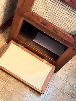 LOT 88K: Three-Tier Wooden Potato / Vegetable / Bread Bin