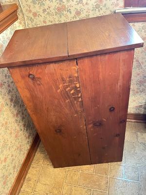 LOT 88K: Three-Tier Wooden Potato / Vegetable / Bread Bin