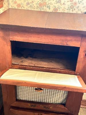 LOT 88K: Three-Tier Wooden Potato / Vegetable / Bread Bin
