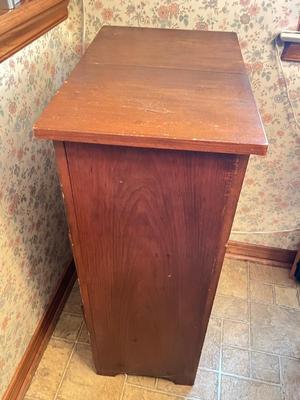 LOT 88K: Three-Tier Wooden Potato / Vegetable / Bread Bin