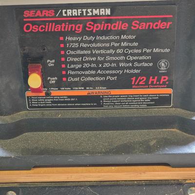 LOT 91: Craftsman Oscillating Spindle Sander