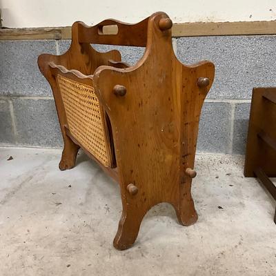 969 Vintage Magazine Rack & Wine Rack