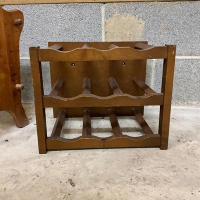 969 Vintage Magazine Rack & Wine Rack