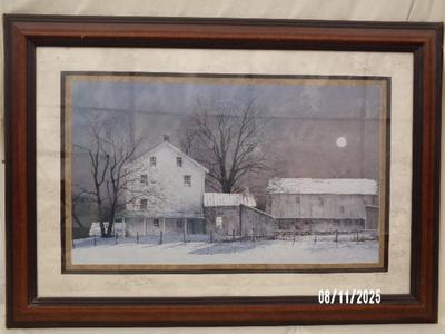 Wall decor custom print, “Betty Blue’s” framed art. About 41"x29"