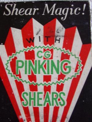 VTG/antique Like NEW IN BOX. Shear Magic! CG Pinking Shears.