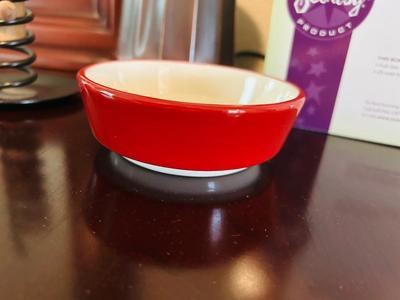 SCENTSY WAX BURNER WITH OPTIONAL WAX DISH AND A UNIQUE CANDLE STICK HOLDER