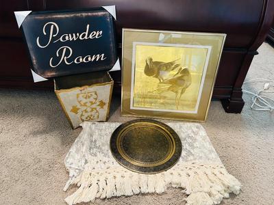 BRASS COLORED HOME DECOR