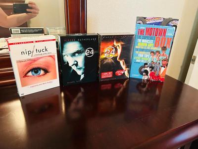 SEASONS THREE AND FOUR OF 24, SEASON 1 OF NIP/TUCK AND A 4 DISC SET OF THE MOTOWN BOX