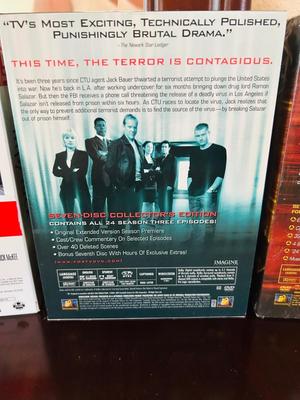 SEASONS THREE AND FOUR OF 24, SEASON 1 OF NIP/TUCK AND A 4 DISC SET OF THE MOTOWN BOX