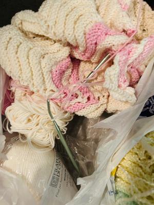 MANY SKEINS OF SUPER SOFT YARN