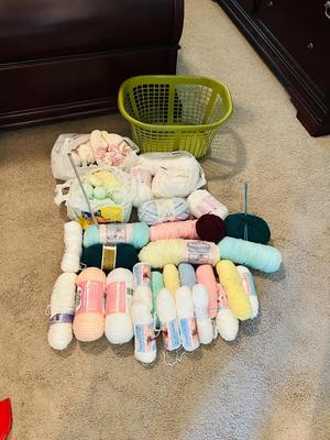 MANY SKEINS OF SUPER SOFT YARN