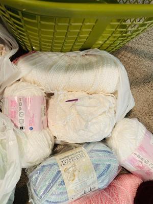 MANY SKEINS OF SUPER SOFT YARN