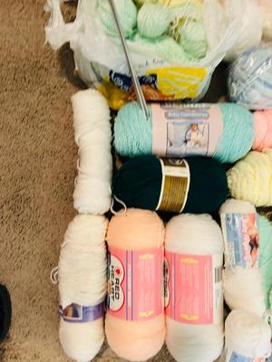 MANY SKEINS OF SUPER SOFT YARN