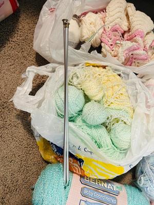 MANY SKEINS OF SUPER SOFT YARN
