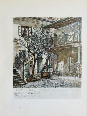 1910 “THE GOSSIP” BY CARL VON MARR (SEE DESCRIPTION ON OTHER TWO PRINTS)