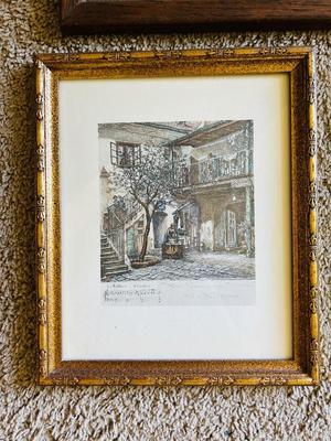 1910 “THE GOSSIP” BY CARL VON MARR (SEE DESCRIPTION ON OTHER TWO PRINTS)