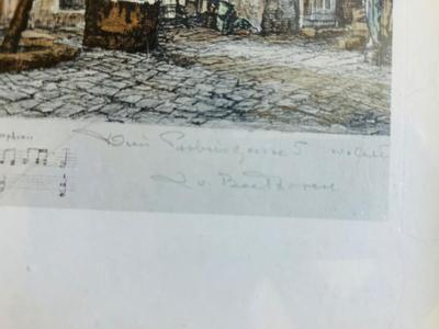 1910 “THE GOSSIP” BY CARL VON MARR (SEE DESCRIPTION ON OTHER TWO PRINTS)
