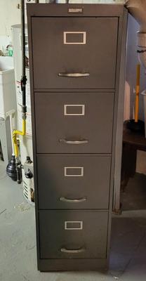 LOT 154B: Four Drawer Modern Steelcraft File Cabinet