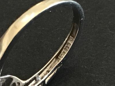 10 K Diamond Ring By ZRW. Tested Marked