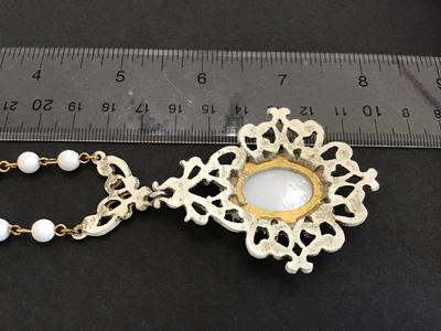 Vintage Floral Pendant Necklace