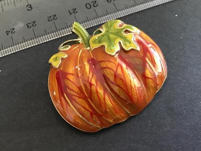 Fall Brooch Pumpkin