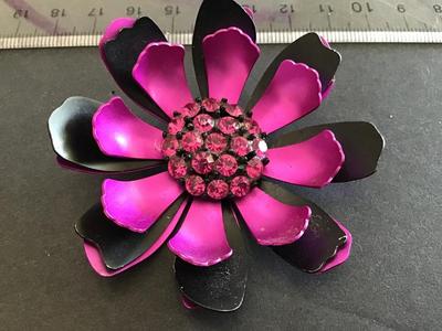 Satin Flower Brooch