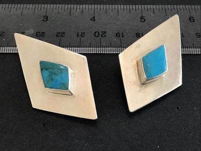 Statement 925 Marked Earrings
