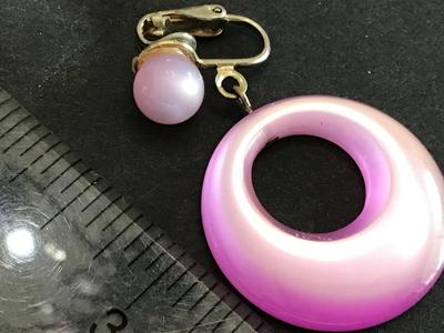 Vintage Pink Moon Glow Type Earrings