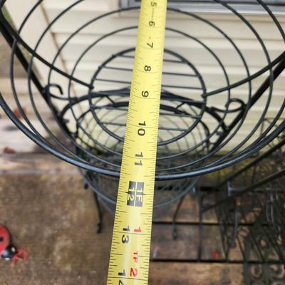 2 Metal Hanging Fruit, Produce, Snacks, Organizing Basket Racks